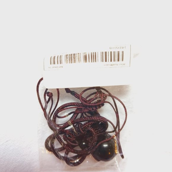 Unisex Beautiful Golden sheen Obsidian string pendant - Picture 5 of 11